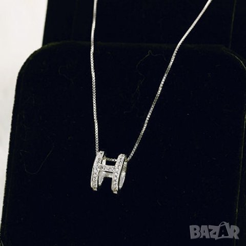 Тотална разпродажба - 50% Сребърно колие /1230/, снимка 2 - Колиета, медальони, синджири - 33155845