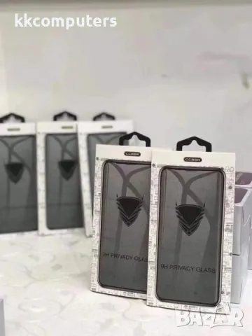 Стъклен screen protector Golden Armor Privacy за iPhone 15 Plus 6.7 / Черен / Баркод : 2402589, снимка 2 - Фолия, протектори - 48221647