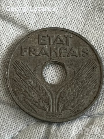 20 сантима Вишистка Франция 1942