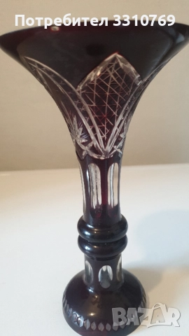 Красива кристална ваза. , снимка 1