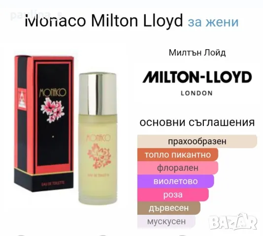 Бюджетни парфюми / Стара версия Milton Lloyd и Fragluxe / Дамски парфюми, един мъжки парфюм , снимка 10 - Дамски парфюми - 48508880