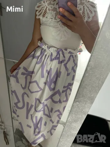 Дълга пола с висока талия 