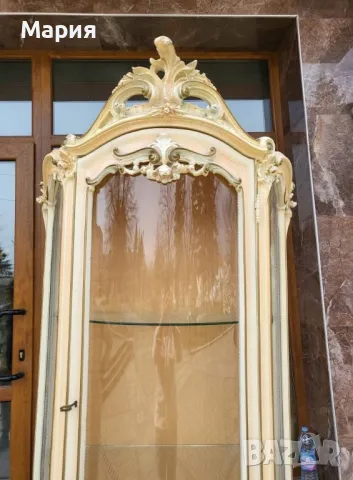 Италианска барокова витрина 025, снимка 2 - Секции и витрини - 49876814