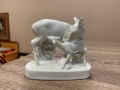 Порцеланова фигура „Сърна с малко сърненце“, снимка 1