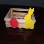 Великденска кашпа със зайче и яйце, снимка 1 - Декорация за дома - 32287697