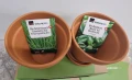2 бр теракотни саксий с билки, снимка 3