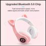 Bluetooth светещи слушалки Котешки уши, снимка 6
