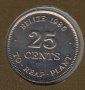 25 цента 1985, Белиз, снимка 1