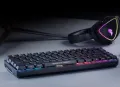Механична клавиатура ASUS ROG Falchion Ace, USB кабелна RGB клавиатура, механични суичове ROG NX Red, снимка 6