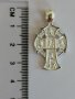 Нов сребърен двулицев кръст, снимка 1 - Колиета, медальони, синджири - 28530764