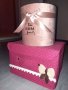 Сгъваема кутия в розово и кутия плюш лукс, снимка 2