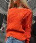 пуловер в оранжев цвят, снимка 2