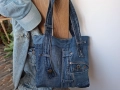Дънкова чанта, рециклирана, еко , снимка 1