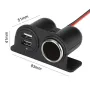 Разклонител за запалка с 1 гнездо и 2 USB порта 12/24V - W14557, снимка 2