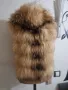 Естествен косъм ракун "Русский мех "невероятен елек с качулка , снимка 13