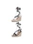  Дамски сандали на клин, 2цвята, снимка 1 - Сандали - 36783467
