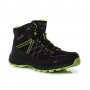 Обувки с мембрана Regatta Samaris Lite Mid Black Lime Punch, RMF700-689
