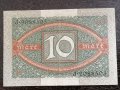 Райх банкнота - Германия - 10 марки UNC | 1920г., снимка 2