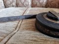 Стара кожена ролетка, рулетка с метална лента 10 м(10.3), снимка 3