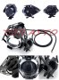 Супер Мощни LED Диодни Халогени Фарове Мотор Скутер Мотопед АТВ 2бр/к-т + Копче, снимка 3