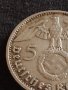 Сребърна монета 5 райхсмарки 1937г. Нацистка Германия Трети Райх с СХВАСТИКА за КОЛЕКЦИЯ 42071, снимка 8