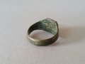 Възрожденски 1891 г. чорбаджийски бронзов пръстен отличен перфектно запазен, снимка 9