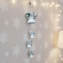 6247 Голяма висяща коледна украса Бели камбанки, 100 см, снимка 2