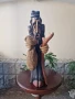 Прекрасна антикварна голяма дървена фигура статуетка , снимка 1