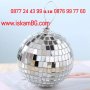 Огледална диско топка, ретро диско топка с огледала. Диско сфера, мини топка декорация  - КОД 3852, снимка 5