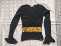 Елегантна черна блуза sonia by sonia rykiel, снимка 1 - Блузи с дълъг ръкав и пуловери - 32523619