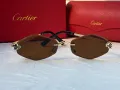 Cartier 2024 дамски слънчеви очила ромб 3 цвята, снимка 9