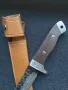 Ловен нож BUCK,фултанг,с дървена дръжка и кания, снимка 6