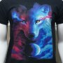 Нова мъжка тениска с дигитален печат Вълк, GALAXY WOLF, Серия вълци, снимка 16
