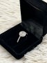 Сребърен пръстен с камъчета от цирконий, снимка 1 - Пръстени - 43952474