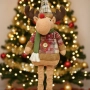Голяма коледна играчка Елен, Снежен човек или дядо Коледа - разтягаща до 50см, снимка 3