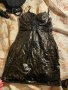 Латексова рокля рокли сценични тоалети къса кожена пола, снимка 1