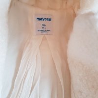 Елегантно бебешко палтенце от фин косъм за момиче Mayoral , снимка 6 - Бебешки якета и елеци - 34600658