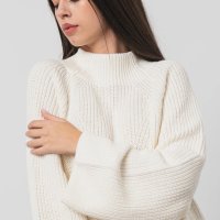 Esprit Памучен пуловер с цепка встрани, р.М. Ново., снимка 3 - Блузи с дълъг ръкав и пуловери - 43445671