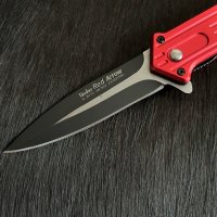 Сгъваем нож (flipper) във военен стил Linder Red Arrow. (337111), снимка 2 - Ножове - 42988969