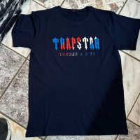 Синя тениска TRAPSTAR , снимка 2 - Спортни дрехи, екипи - 43955228