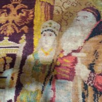 Старинен килим , ковьор , пано за стена края на 19 век, снимка 7 - Антикварни и старинни предмети - 32216158