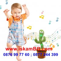 Пеещ и танцуващ кактус, забавен повтарящ на български кактус играчка - КОД 3698, снимка 11 - Музикални играчки - 36910657