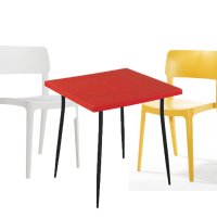 Столове и маси червен,бял,черен цвят-полипропилен,на склад, снимка 5 - Маси - 44048471