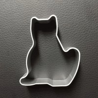 Седнала котка метална форма резец за сладки бисквитки фондан украса, снимка 1 - Други - 27954507