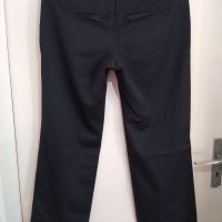 Черен панталон със сатенени мотиви, размер ХL , снимка 3 - Панталони - 38352848