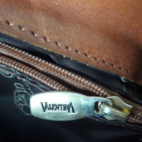 Италианска кожена чанта през рамо от естествена кожа Valentina, снимка 10 - Арт сувенири - 32664384