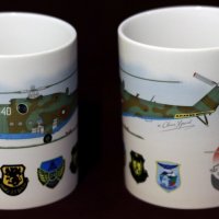 Сувенирна чаша Вертолетна авиация ВВС България, снимка 2 - Колекции - 37685623