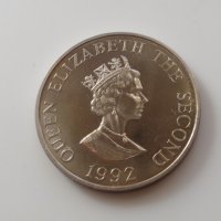 монета Олдърни - 2 паунда 1992; Alderney, Олдерни, снимка 2 - Нумизматика и бонистика - 37246817