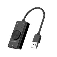 Orico външна звукова карта USB Sound card - 2 headphones, mic, volume - SC2-BK, снимка 8 - Други - 43440868