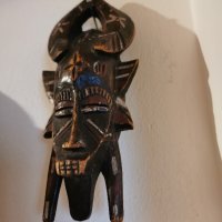 Африканска  маска Сенуфо, снимка 2 - Антикварни и старинни предмети - 36976781